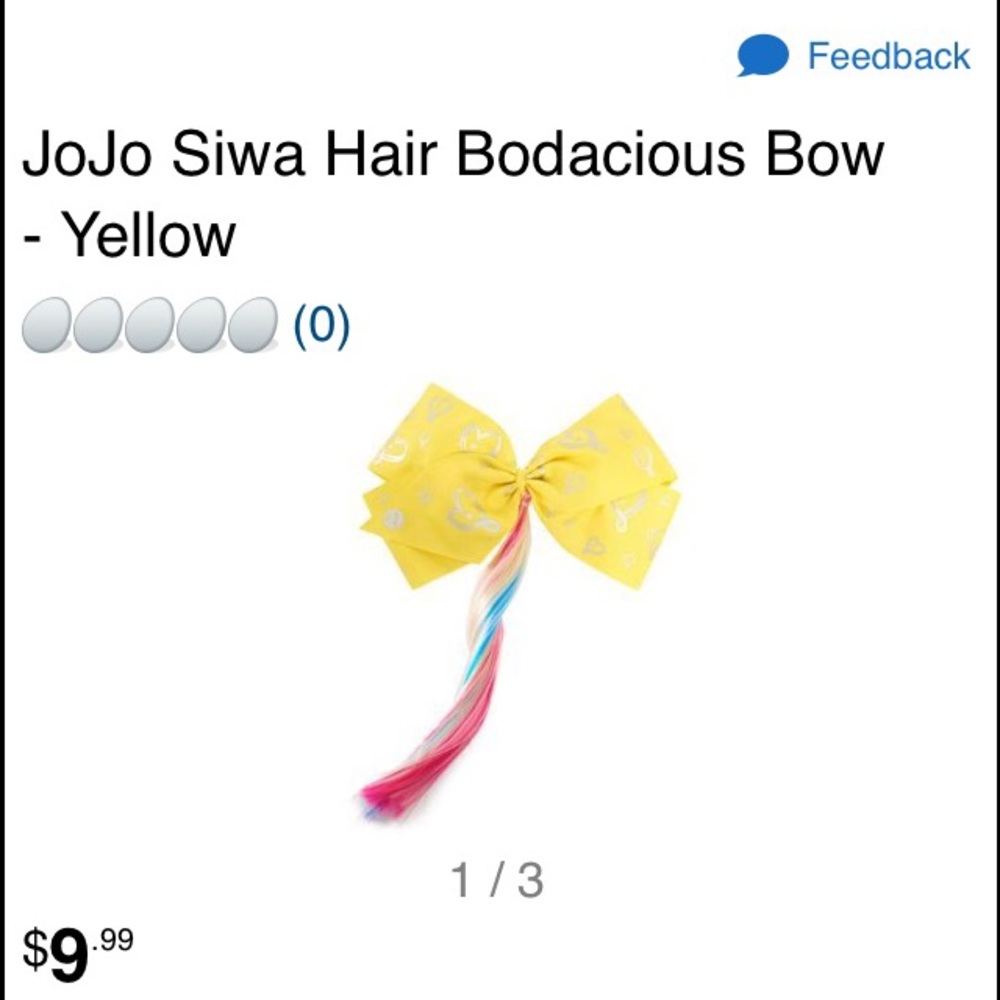 JoJo Siwa Big Yellow Bow